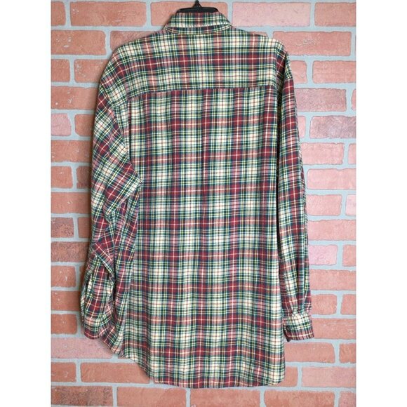 Abercrombie & Fitch Mens Flannel The Big Shirt Multicolor Plaid 100% Cotton Larg - Picture 3 of 7